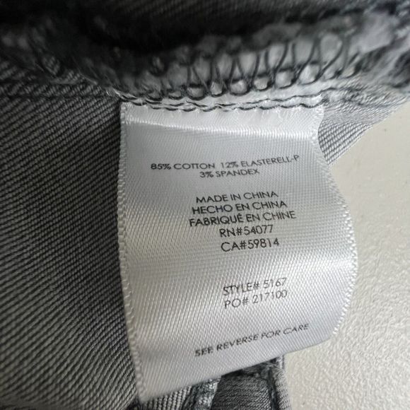 Cabi Womens Gray Low Rise Zip‎ Pockets Skinny Fit Jeans 6 - Picture 8 of 8